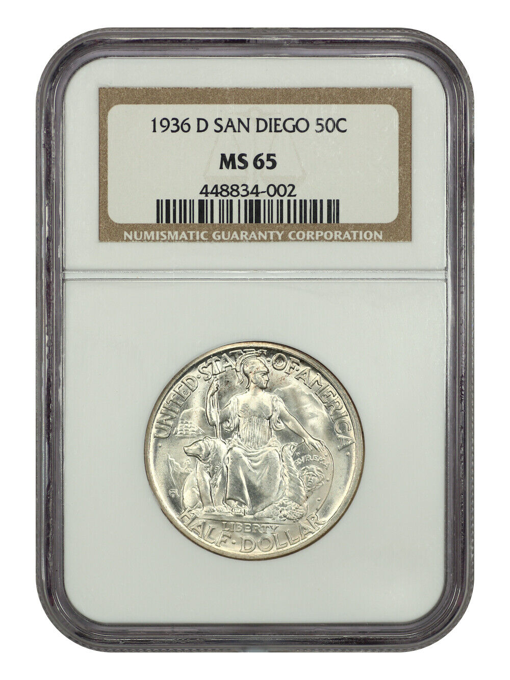 1936-D 50C San Diego NGC MS65 - Classic Silver Commemorative