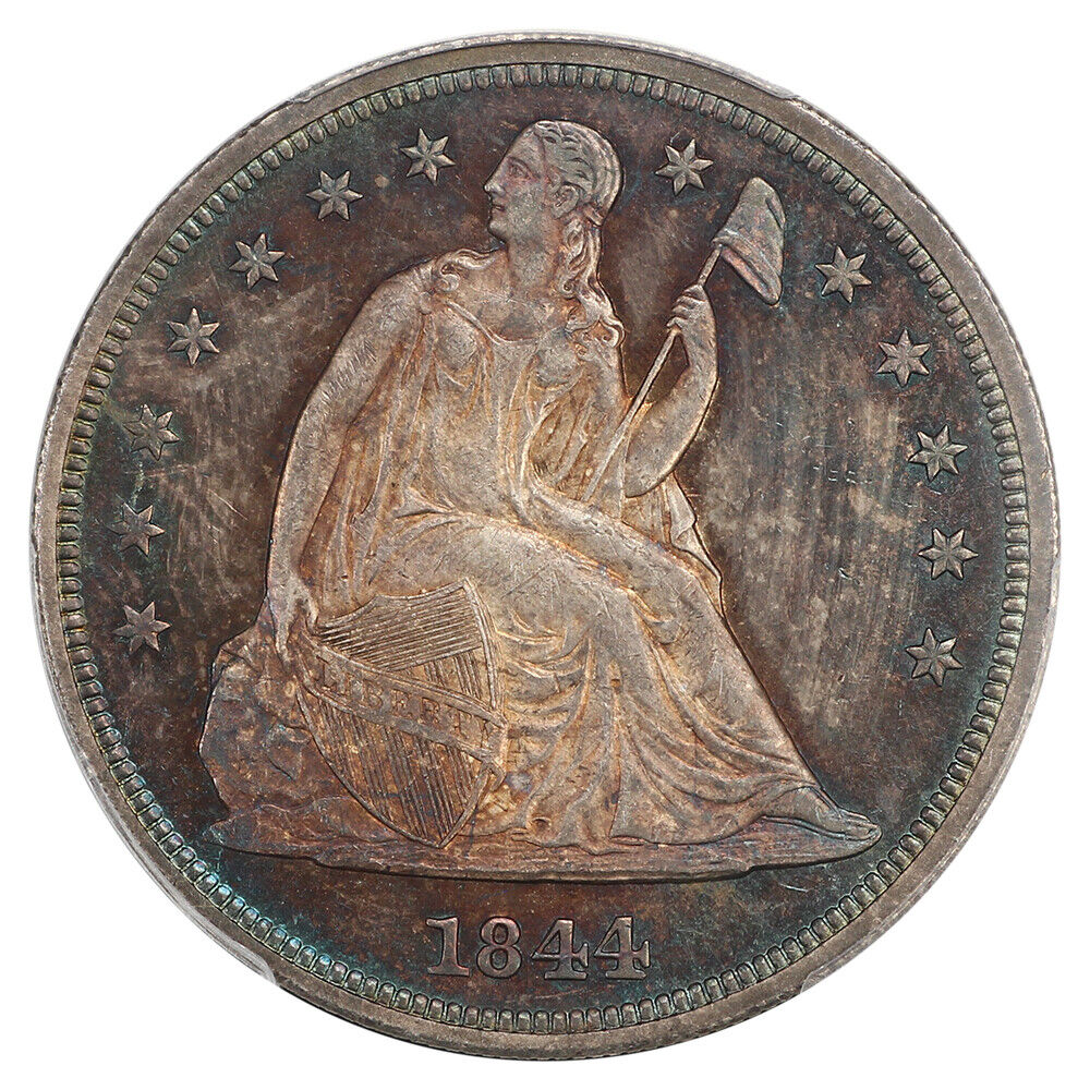 1844 $1 PCGS MS64 ex: D.L. Hansen