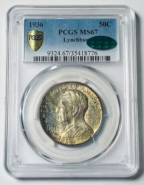 1936 P Classic Commemorative Lynchburg, Virginia PCGS MS-67 CAC