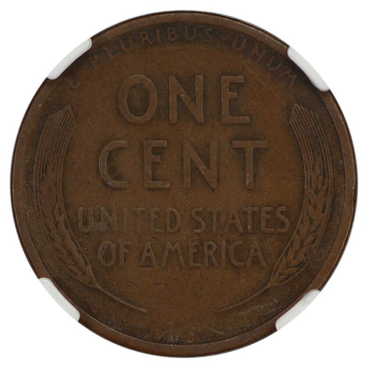 1909-S VDB 1C NGC VF20 - Lincoln Cent (Wheat Reverse) - Key Date