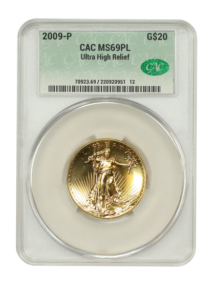 2009 $20 Ultra High Relief Double Eagle CACG MS69PL