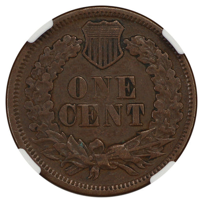 1869 1C NGC VF35BN - Indian Cent - Scarce Date