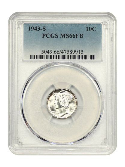 1943-S 10C PCGS MS66FB