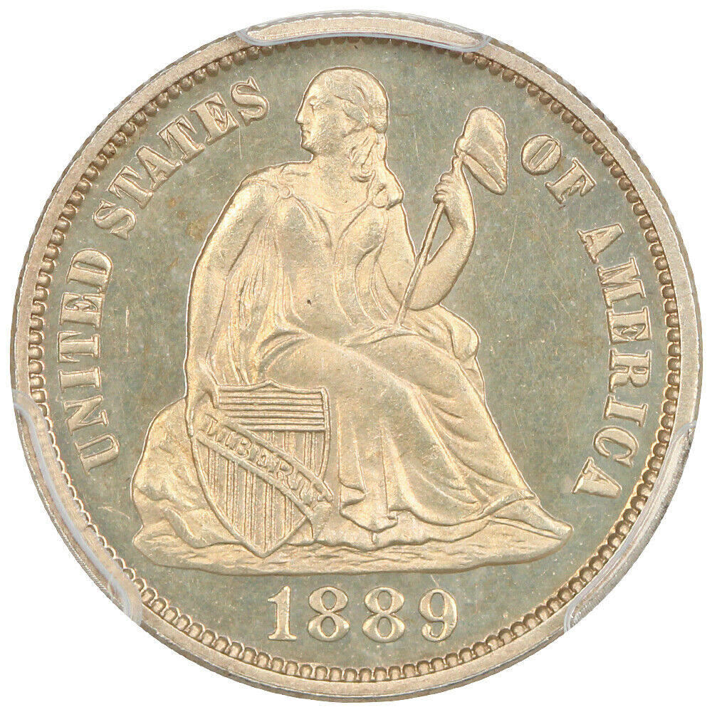 1889 10C PCGS PR65CAM