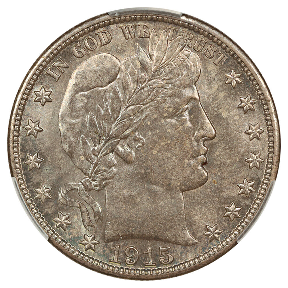 1915-D 50C CACG MS66 ex: D.L. Hansen - Barber Half Dollar - Original Gem