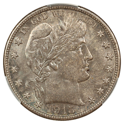 1915-D 50C CACG MS66 ex: D.L. Hansen - Barber Half Dollar - Original Gem