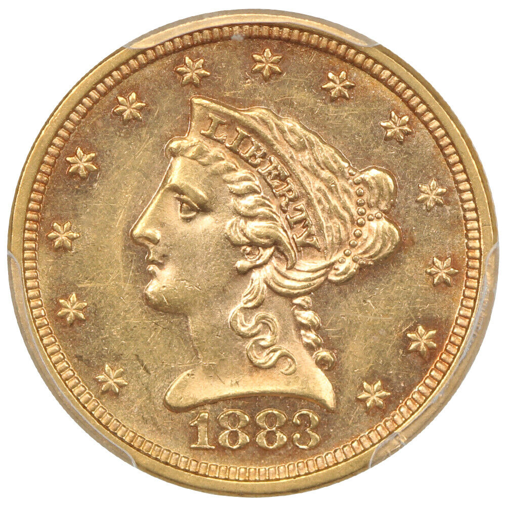 1883 $2.50 PCGS MS62 - Liberty Head $2.5