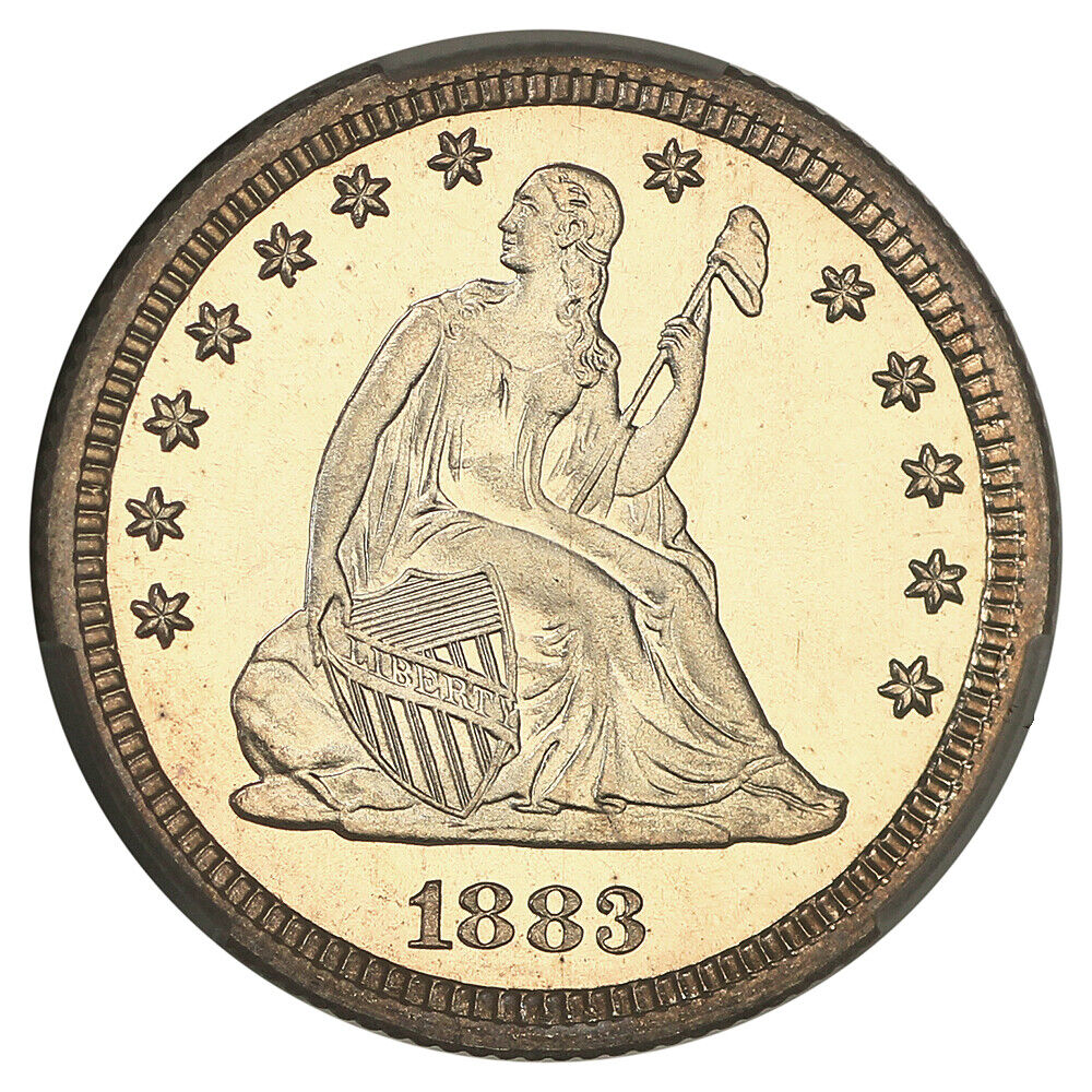 1883 25C CACG PR68CAM ex: D.L. Hansen/Bruce Scher - Liberty Seated Quarter