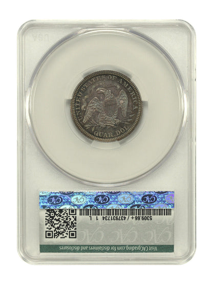 1867 25C CACG PR66+ ex: D.L. Hansen - Liberty Seated Quarter