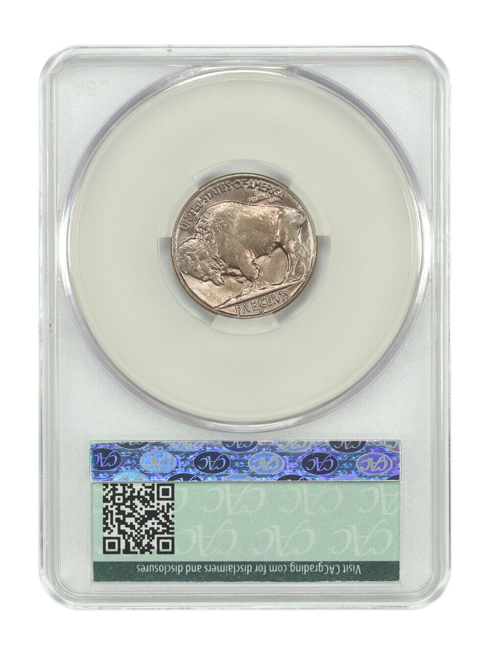 1936-D 5C CACG MS65 - Buffalo Nickel