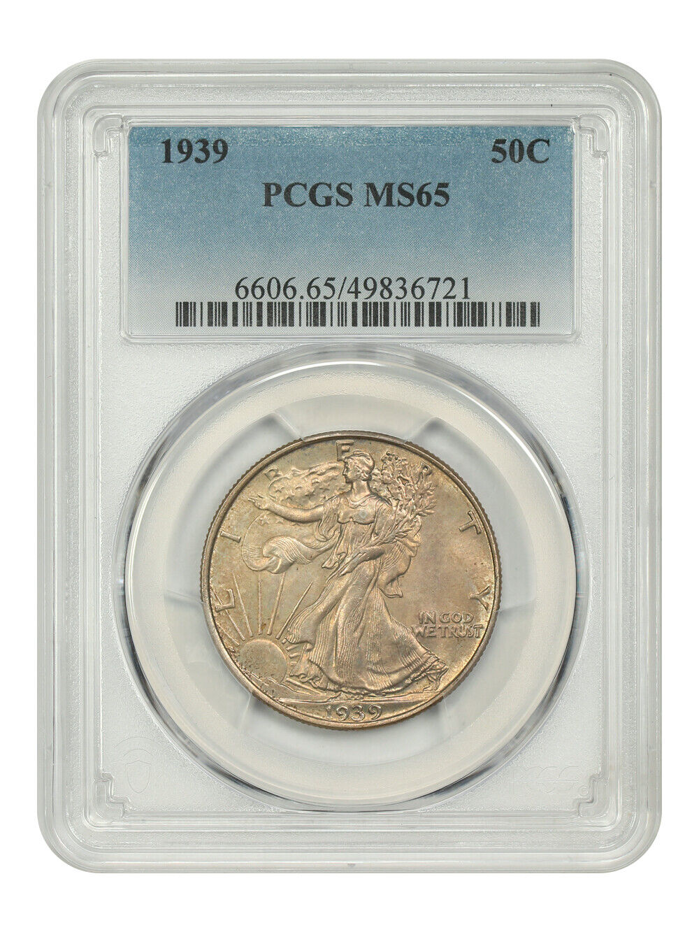 1939 50C PCGS MS65 - Walking Liberty Half Dollar