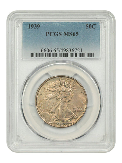 1939 50C PCGS MS65 - Walking Liberty Half Dollar