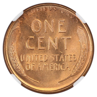 1939-S 1C NGC MS67+RD - Lincoln Cent (Wheat Reverse)