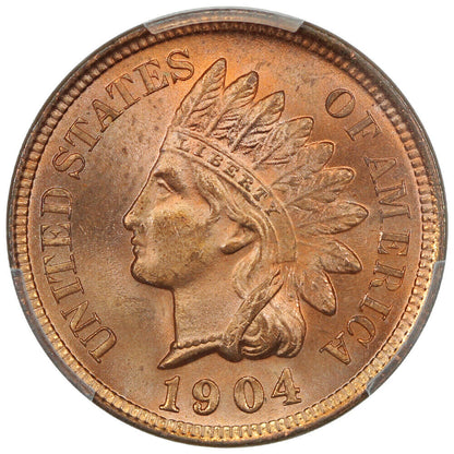 1904 1C PCGS MS65RD - Indian Cent - Desirable in Red