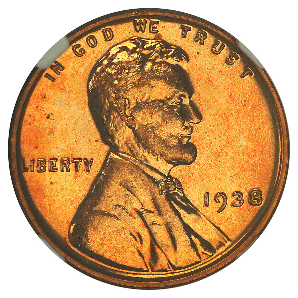 1938 1C NGC PR67RD - Lincoln Cent (Wheat Reverse)