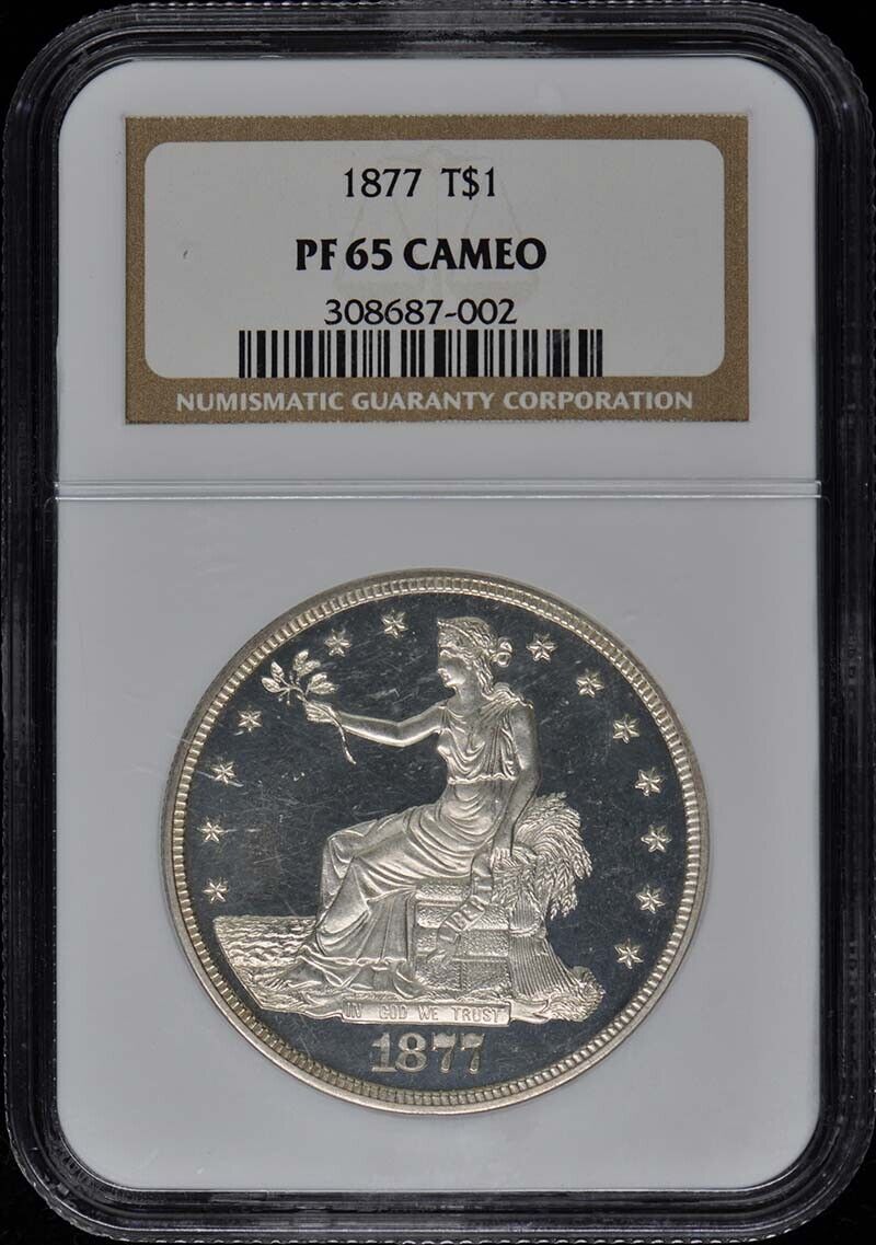 1877 Trade Dollar T$1 NGC PR65CAM