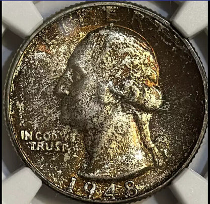 1948 D Washington Quarter NGC MS-67 CAC