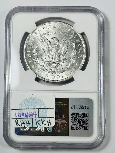 1897 O Morgan Silver Dollar NGC AU-58 Sight White