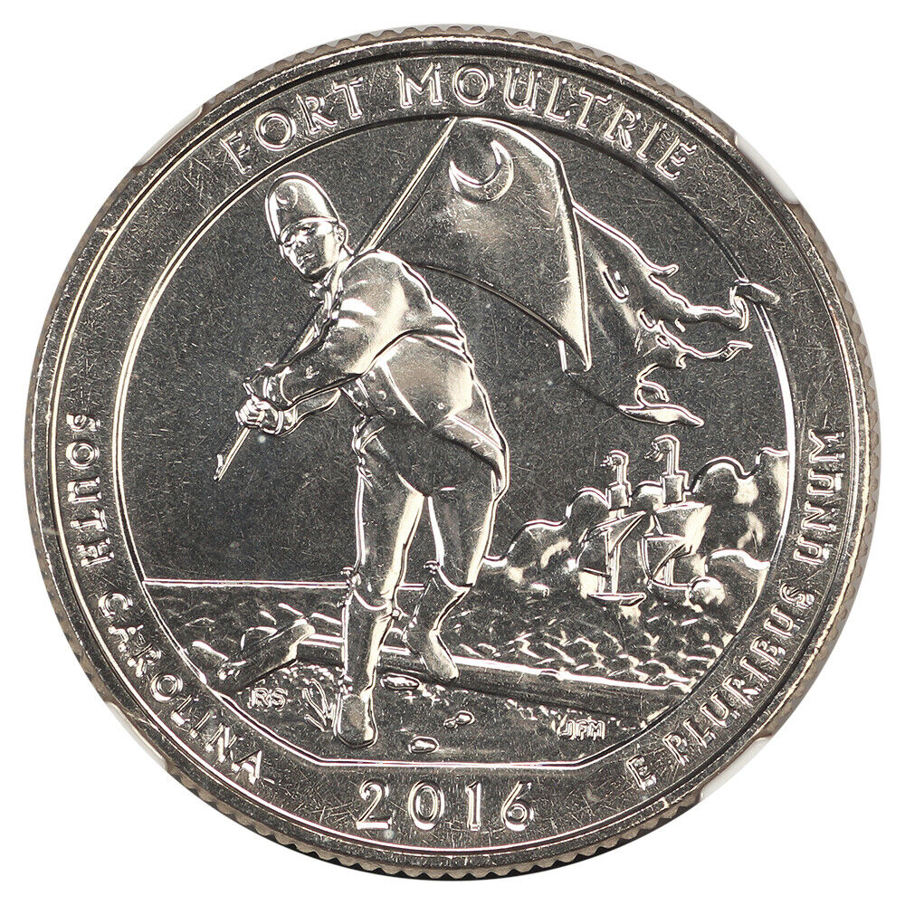 2016-S 25C Fort Moultrie NP NGC MS67 - Type 1 - Clad