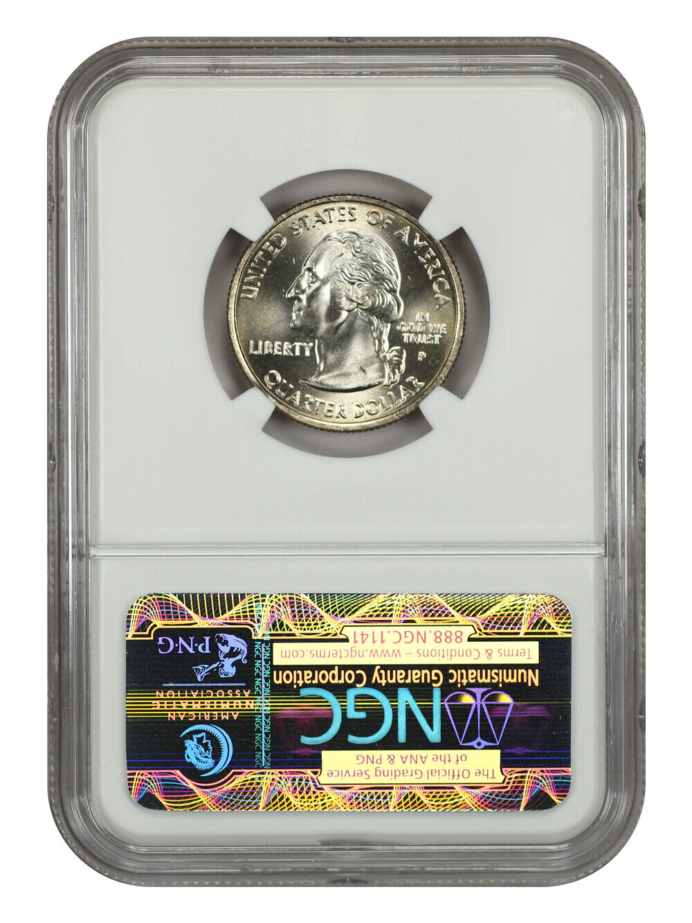 2007-P 25C Wyoming NGC MS67 - Washington 50 States Quarters