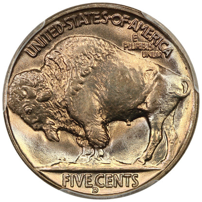 1938-D Buffalo 5c PCGS MS68 ex: D.L. Hansen