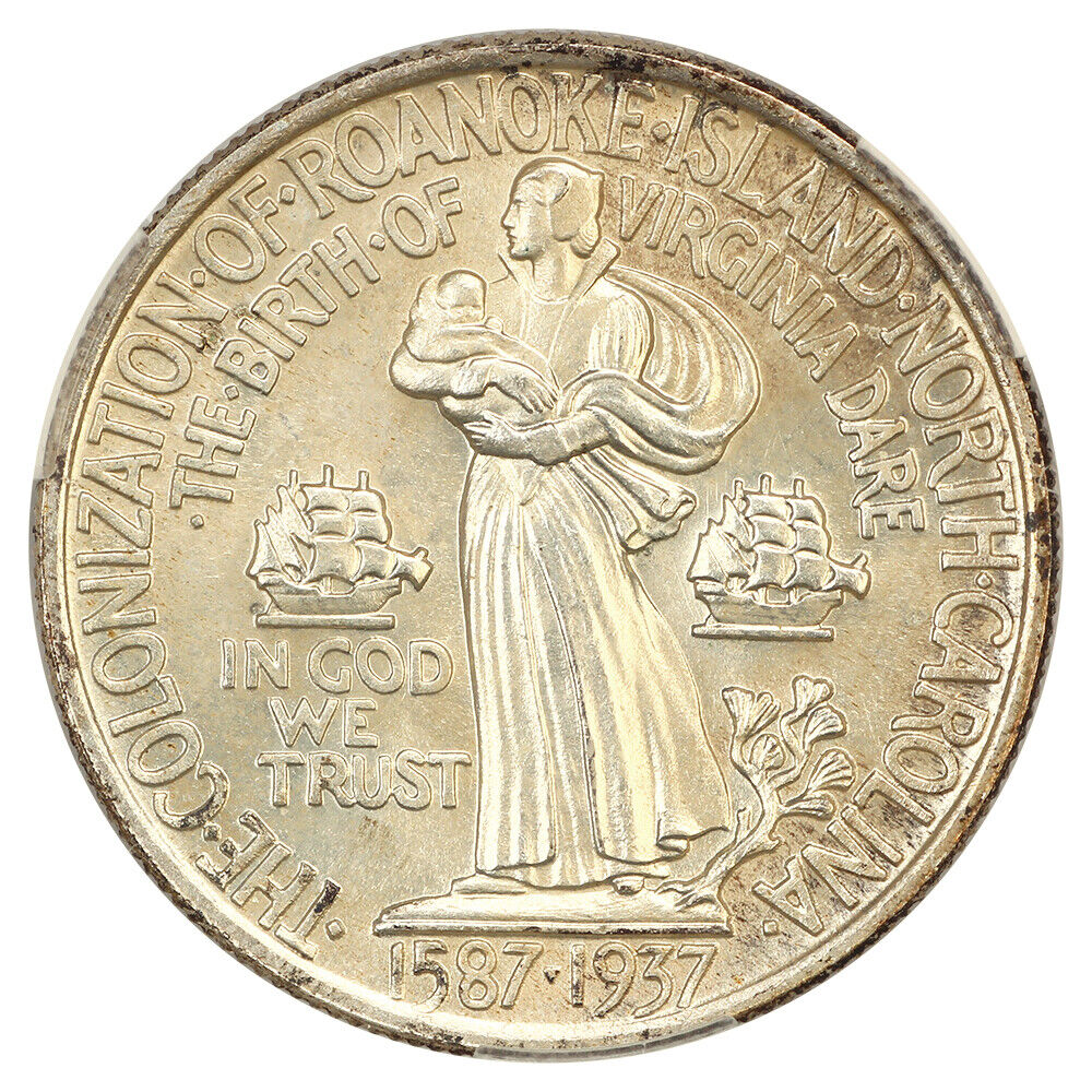 1937 50C Roanoke CACG MS67+ - Classic Silver Commemorative - Popular Commem