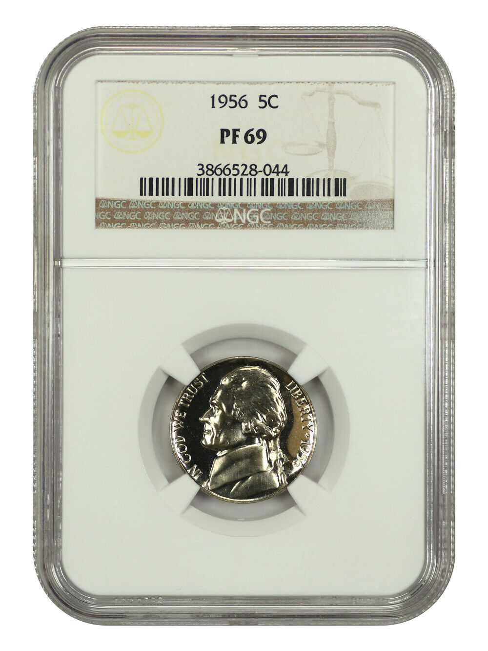 1956 5C NGC PR69 - Jefferson Nickel