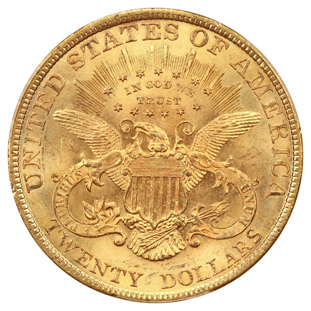 1897 $20 PCGS MS65 ex: D.L. Hansen