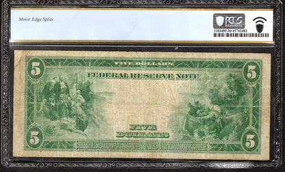 1914 $5 FEDERAL RESERVE STAR NOTE FR.867a* ATLANTA PCGS VF 20 VERY FINE (935*)