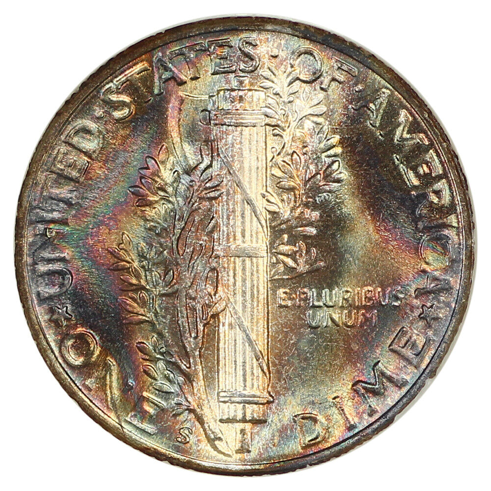 1945-S 10C NGC MS68 - Mercury Dime