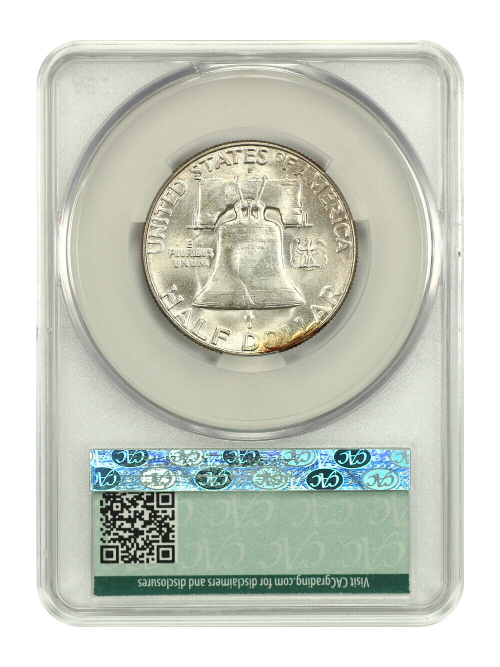 1954-S 50C CACG MS64 - Franklin Half Dollar