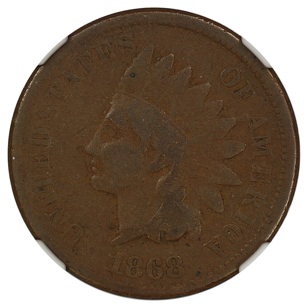 1868 1c NGC Fine 12 - Indian Cent - Better Date