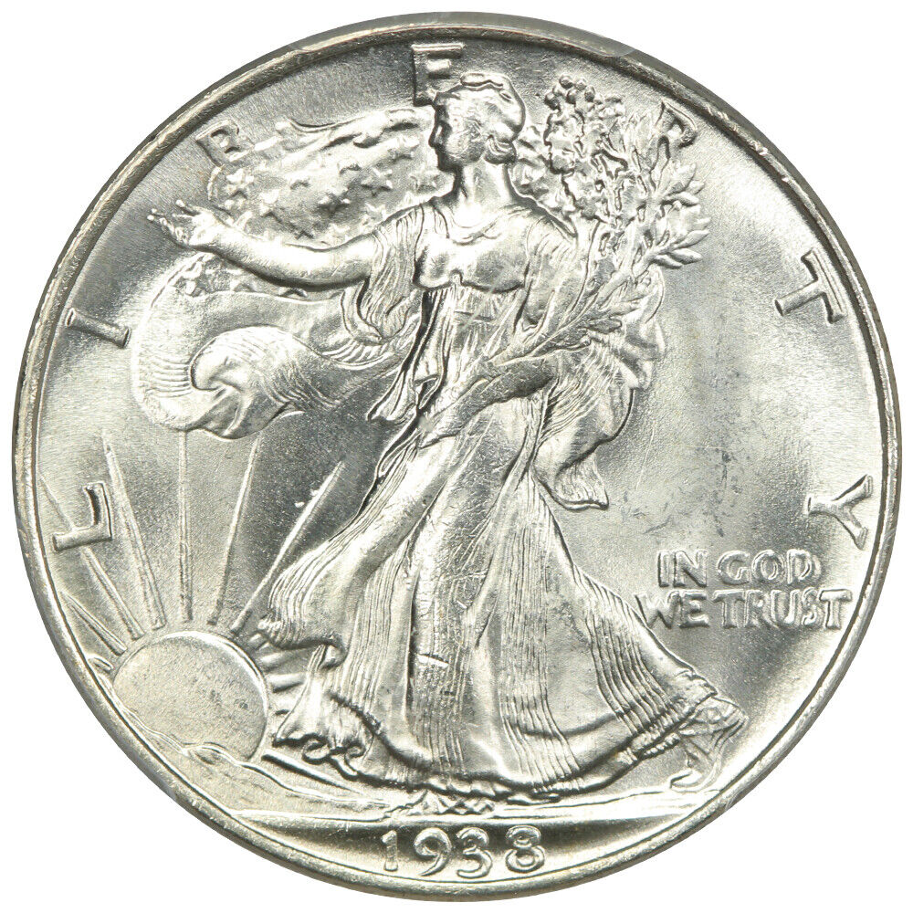 1938 50C PCGS MS65 - Walking Liberty Half Dollar