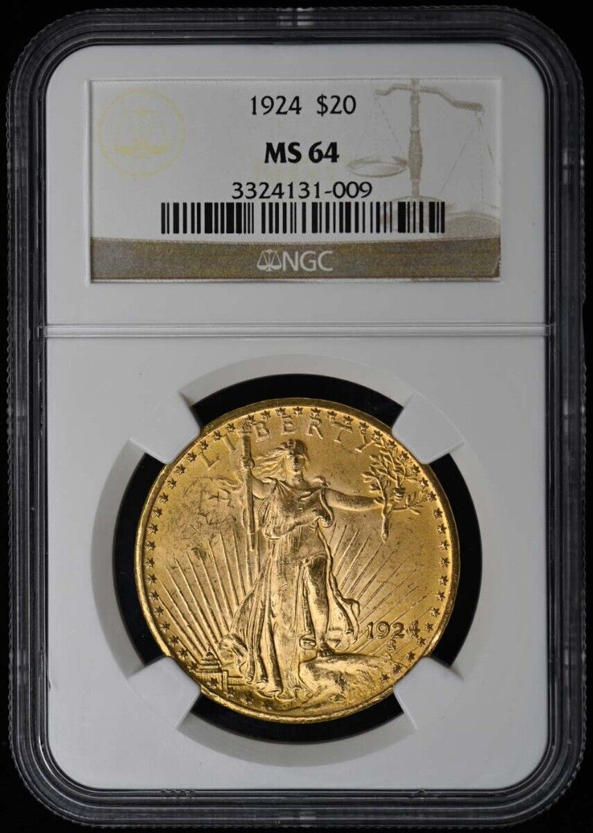 1924 Saint-Gaudens $20 NGC MS64