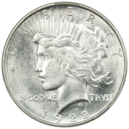 1922-D $1 CACG MS66+ ex: D.L. Hansen - Peace Dollar