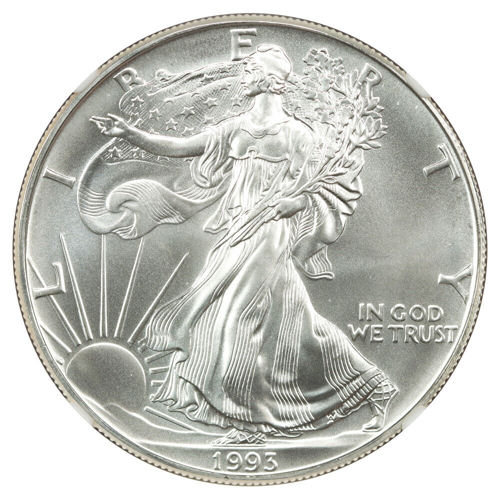 1993 $1 Silver Eagle NGC MS70 - Silver Eagles