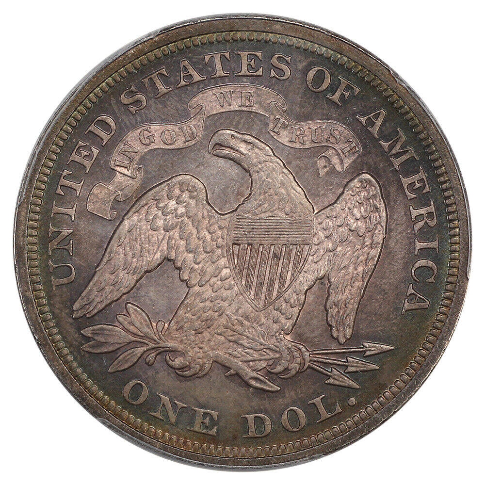 1871 $1 PCGS MS65 ex: D.L. Hansen