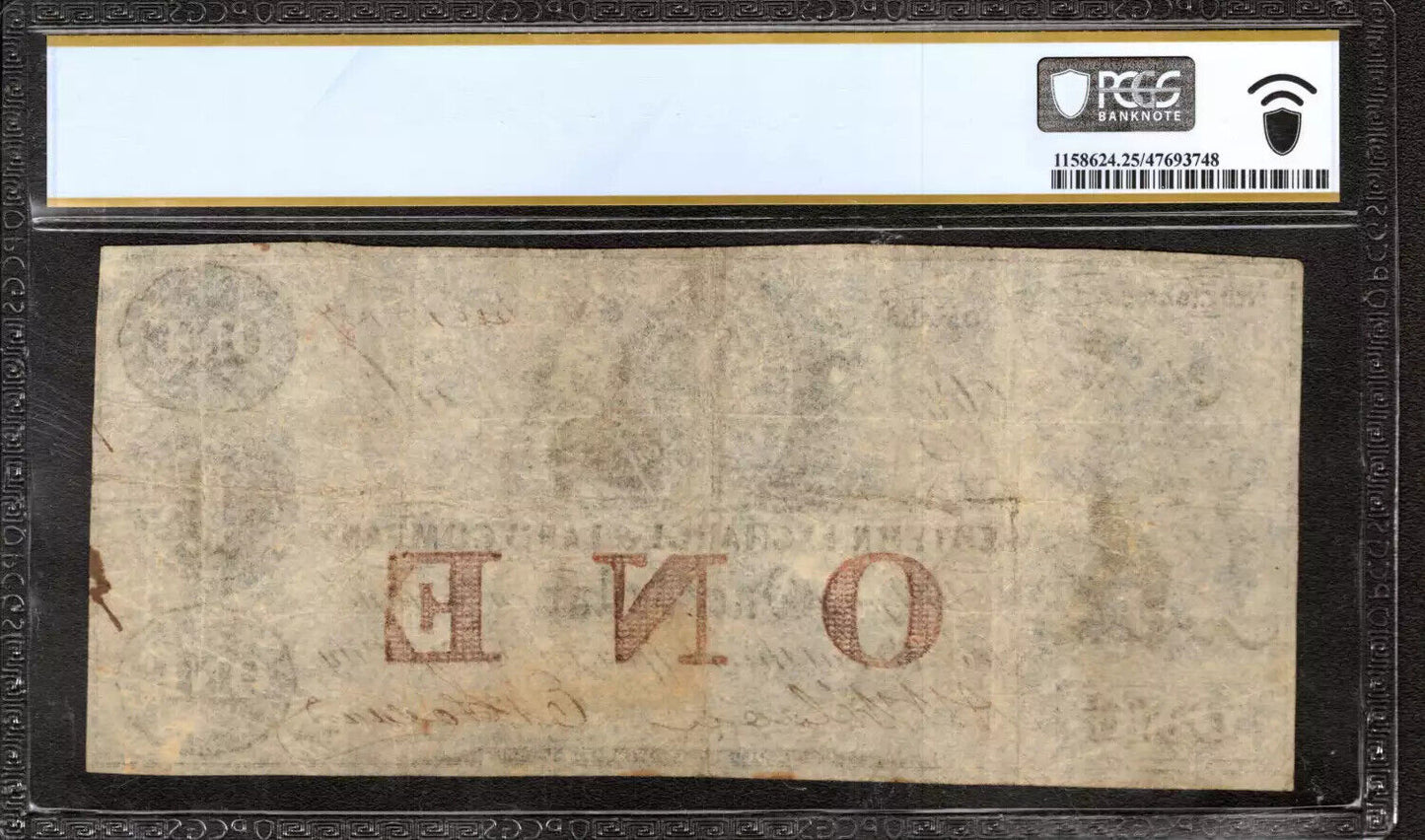 1857 $1 WESTERN EXCHANGE LAND COMPANY OMAHA NEBRASKA OBSOLETE NOTE PCGS VF 25