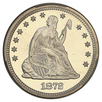 1872 25C CACG PR67CAM ex: D.L. Hansen - Liberty Seated Quarter