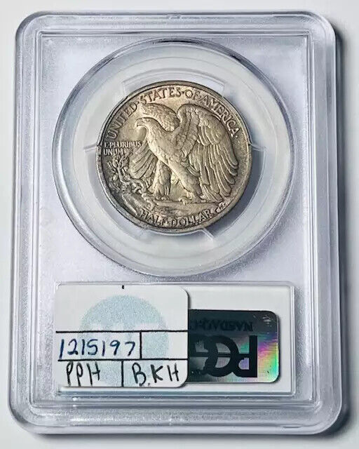 1917 P Walking Liberty Half Dollar PCGS AU-55