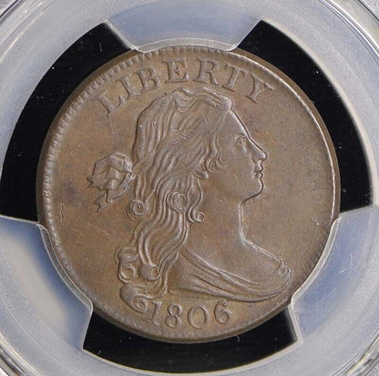 1806 1C Draped Bust Cent PCGS MS62BN