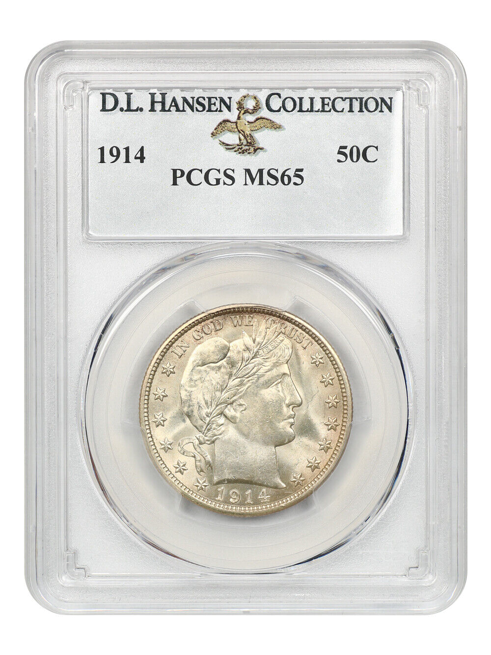 1914 50c PCGS MS65 ex: D.L. Hansen