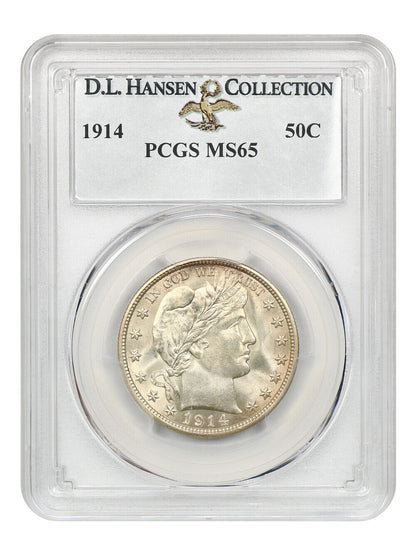 1914 50c PCGS MS65 ex: D.L. Hansen