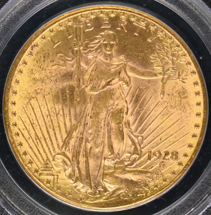 1928 $20 Saint Gaudens PCGS MS63