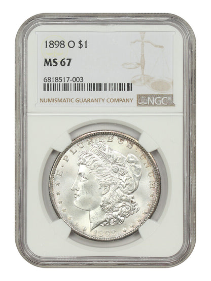 1898-O $1 NGC MS67 - Morgan Dollar