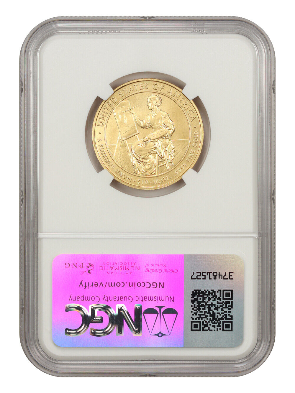 2011-W $10 Lucretia Garfield NGC MS70