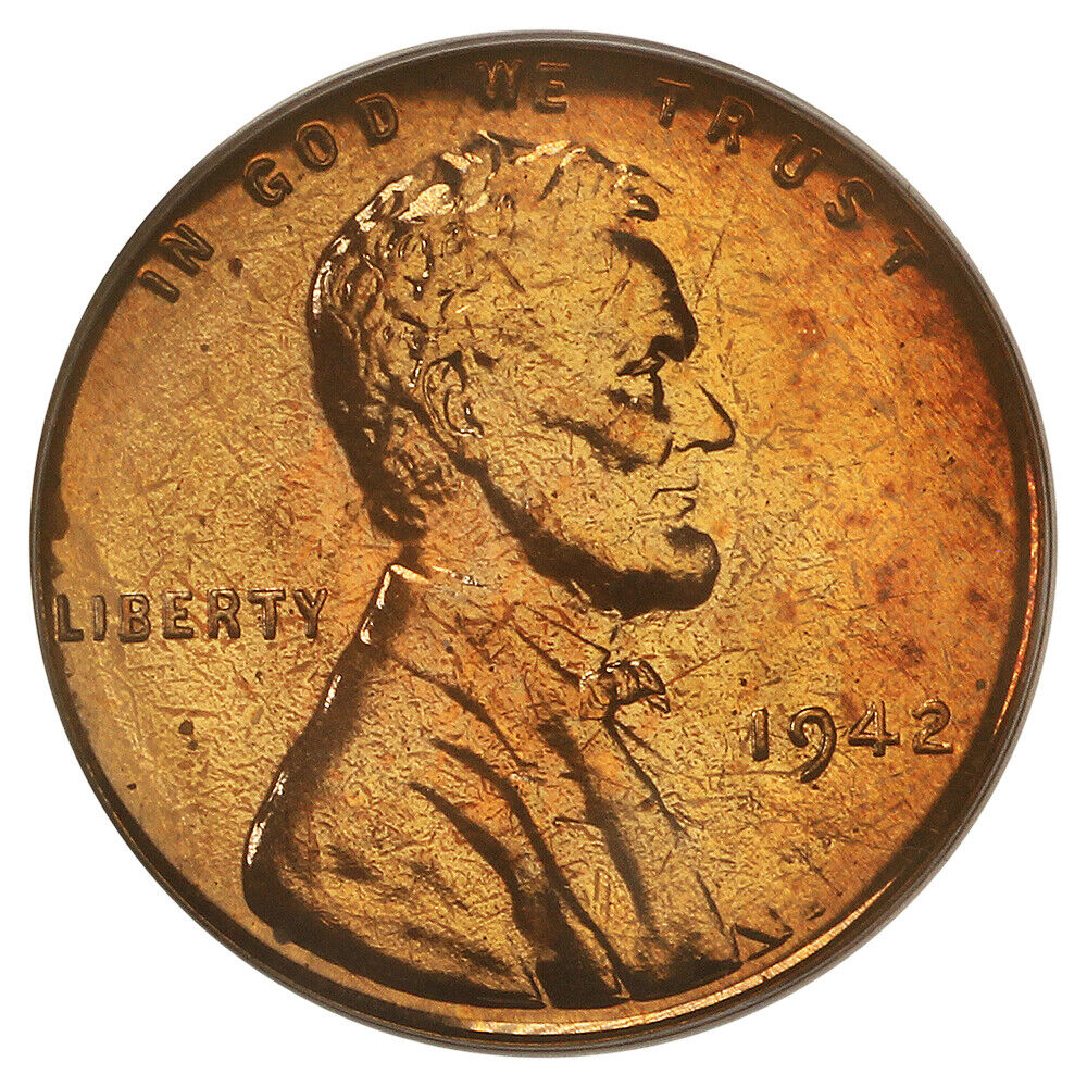 1942 1C PCGS PR65RB (OGH) - Lincoln Cent (Wheat Reverse)