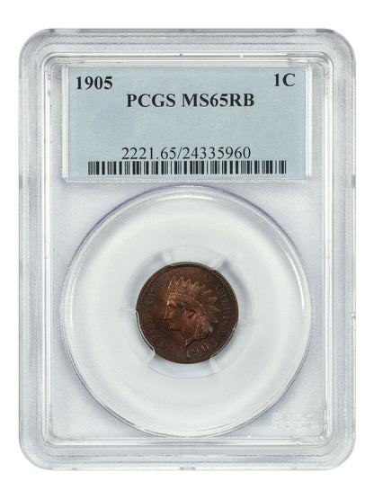 1905 1C PCGS MS65RB - Indian Cent