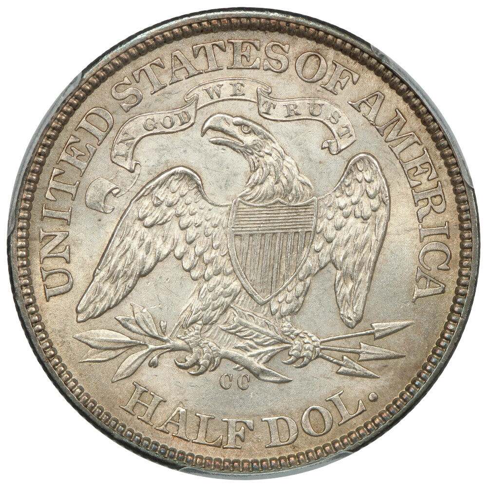 1873-CC 50C PCGS MS63 (Arrows) ex: D.L. Hansen