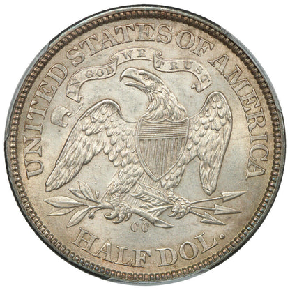 1873-CC 50C PCGS MS63 (Arrows) ex: D.L. Hansen